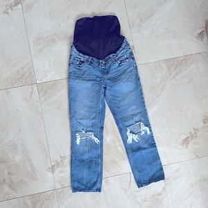 Abercrombie maternity Straight ankle jeans